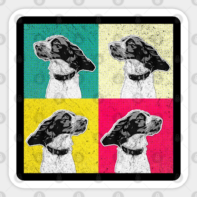 Spaniel dog retro Sticker by SerenityByAlex